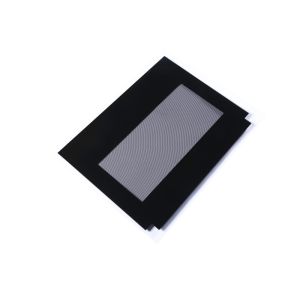 Black Frame Irregular 3.2mm CNC Oven Outer Glass Replacement