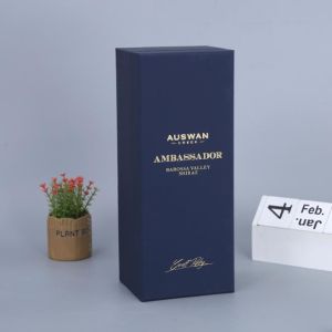 Champagne 1357g Cardboard Wine Box Packaging With Insert