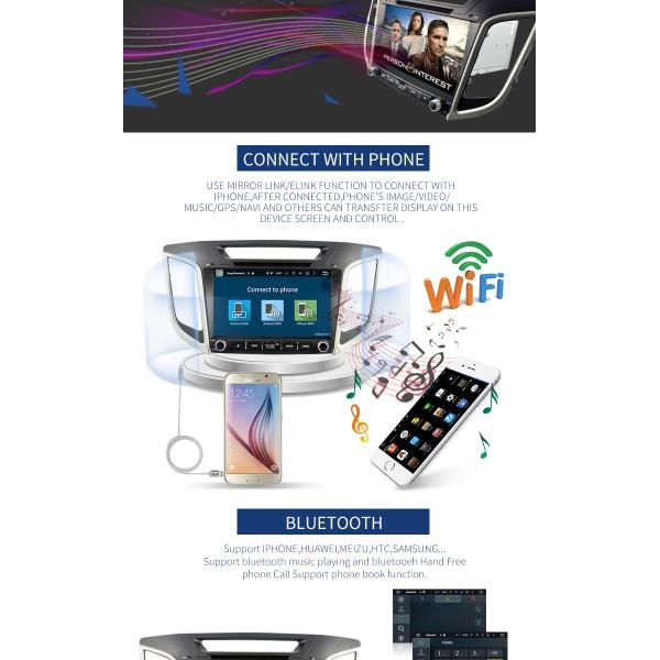 AUX Video Hyundai Santa Fe Dvd Multimedia System PX5 Quad Core 8*3Ghz