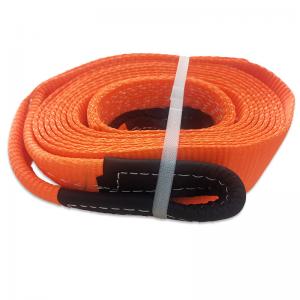 China Nylon Emergency Car Recovery Heavy Duty Tow Strap With Hooks on sale