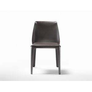 Elegantly Contrasted Isabel Fiberglass Dining Chair With Modern Fabrics