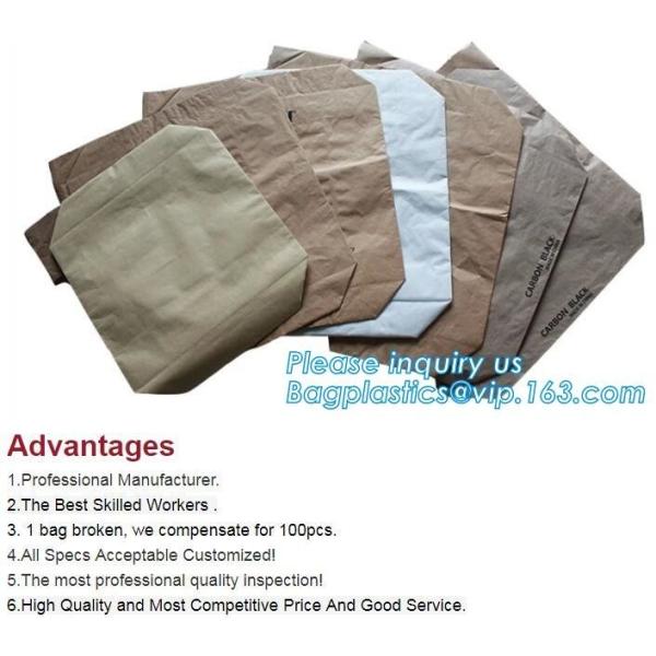 Kraft Paper Sack With Pp Woven Plastic Raw Material Compound Kraft Paper Bag