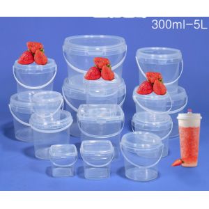 Customizable Plastic Food Bucket with Available Lid and Handle CAS/FDA/SGS