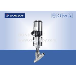 SS316L Regulating control Pneumatic angle seat valve with Tri clamp