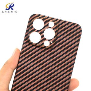 Custom Gold Color Aramid Fiber Phone Case For iPhone 13 Pro Max