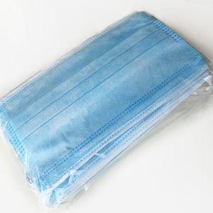 China Disposable Blue Earloop Face Mask , Foldable Non Woven Fabric Mask on sale