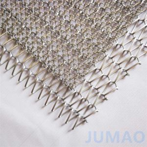 Cheap Max Unrestricted Metal Mesh Curtain Texture With Diamond Perforations for sale