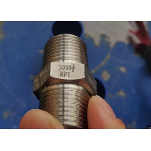 ASTM A182 F53 FORGED FITTINGS HEX NIPPLE NPT 3000# ASME B16.11