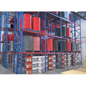 Heavy Duty Warehouse Shelf Racks 4 Layers 450mm Width 1800mm Height