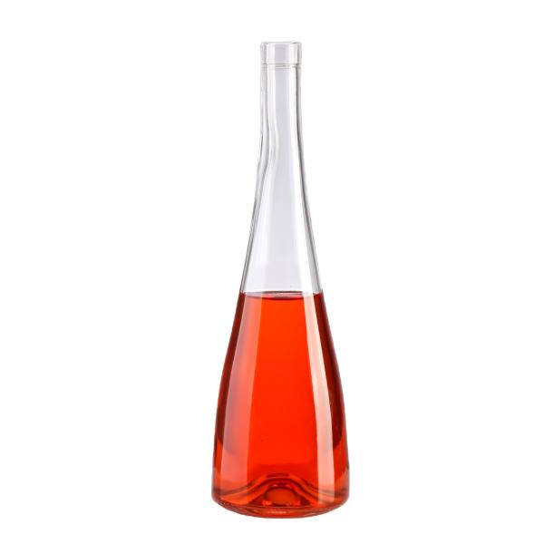 Quality Luxury Glass Bottle for Spirits Brandy Custom Empty Clear 375ml 500ml 750ml 15000ml wholesale