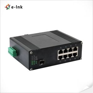 China Industrial Ethernet Switch with 8 TP ports and 1 fiber port for Integrating Networks on sale