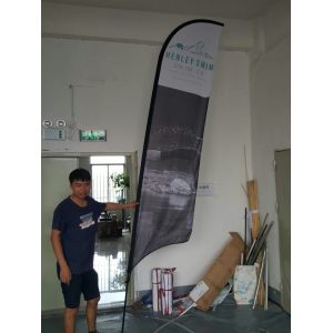 Custom Outdoor Feather Flags Banner With Digital Sublimation Printing