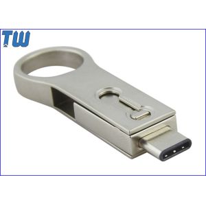 Cheap Big Ring Dual USB Port USB 3.1 Type-C USB 3.0 32GB Pendrive Memory for sale