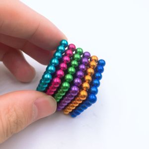 Rainbow Colorful Neodymium Cube Magnetic Balls 216pcs 512pcs 1000pcs