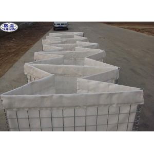 China Beige Color  Military Sand Filled Barriers Easy Installation Simple Disassembly on sale