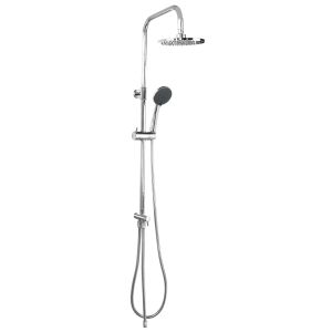 China Single Handle Cold And Hot Water Shower Faucet Round Design Bathroom Shower System on sale