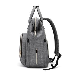 Geometric Polyester Fashion Mummy Maternity Nappy Bag 25*16*42cm