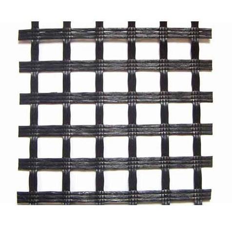 50kn/M-200kn/M Glass Fiber Geogrid Modified Bitumen Coated For Paving Reinforcement