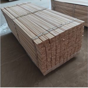 Paulownia Batten Square Triangle Chamfer Wood Strips with Project Solution