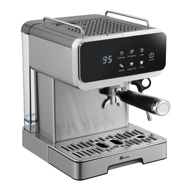 Anbo Full SS Housing LED Digital Touch Screen Expresso Coffee Machine 1.6L 20