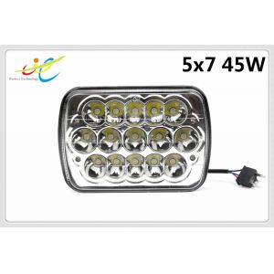 DCV12V 24V sealed beam rectangle 5x7 45W truck headlight with Hight Low Spot
