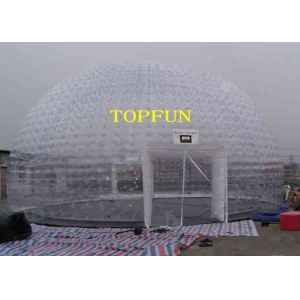 Cheap 8m Diameter Inflatable Party Tent Clear Dome Tent Noncontinuous Type for sale