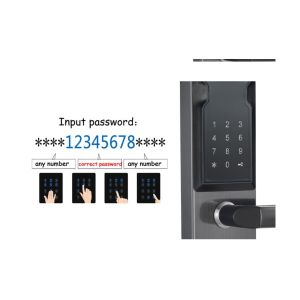 OLED Screen Automatic Security Door Lock / Advanced Door Locks Mobile APP
