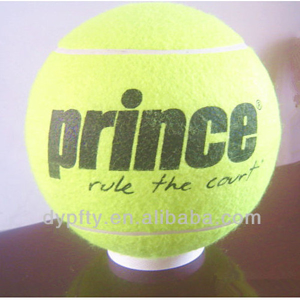 Inflatable rubbber tennis ball for dog training