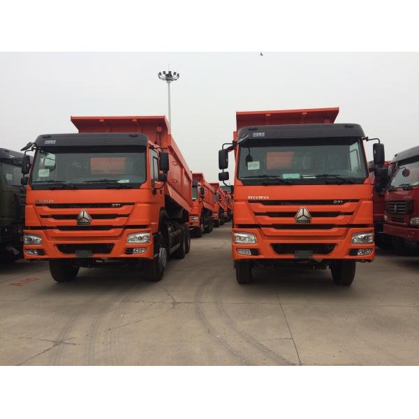Quality HW76 Cab Heavy Duty Dump Truck For Normal Roads / Tough Roads Transportation wholesale