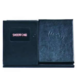 Custom Wireless Charging Leather Office Pen Holder Executive Multipurpose Cute