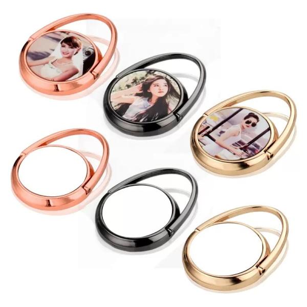 Sublimation Blank Cell Phone Ring Holder Attached To Phone Case Sublimation