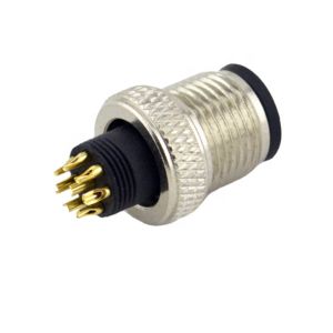 ip67 waterproof connector M8 M12 circular Male Female 3 4 5 pin straight front