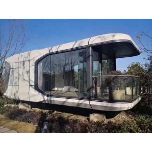 38 M2 Model E7 Solar Capsule House Modular Homes with 2 Bedroom/Kitchen/Bathroom