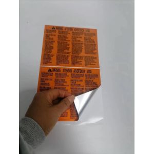 Custom Waterproof Metallic Stickers For Packaging Labels Silver Polyester