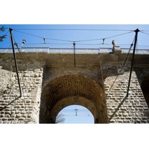 AISI304 316 Architecture Cable Mesh For Building Facade And Anti Fall Mesh