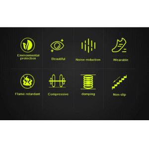 High Density 15/20/25mm Black Rubber Gym Flooring Roll for Project Solution