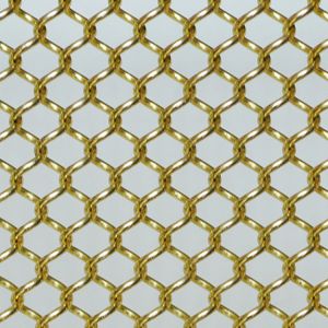 Cheap Flexible Anodized Oxidation Metal Coil Drapery Incombustible Woven Wire Curtain for sale