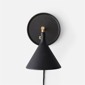 Nordic Loft Style Wall Lights Simple Modern Bedside Wall Lamp Cast Plug-In Wall