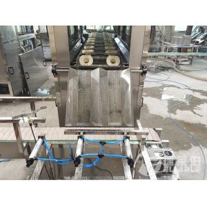3/5 Gallon Barrel Drinking Water Beverage Filling Line , Automatic Capping