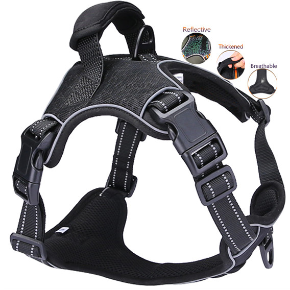 Quality No Pulling Comfort Soft Dog Harness Lightweight Sponge Nylon Puppy Harness S-XL wholesale