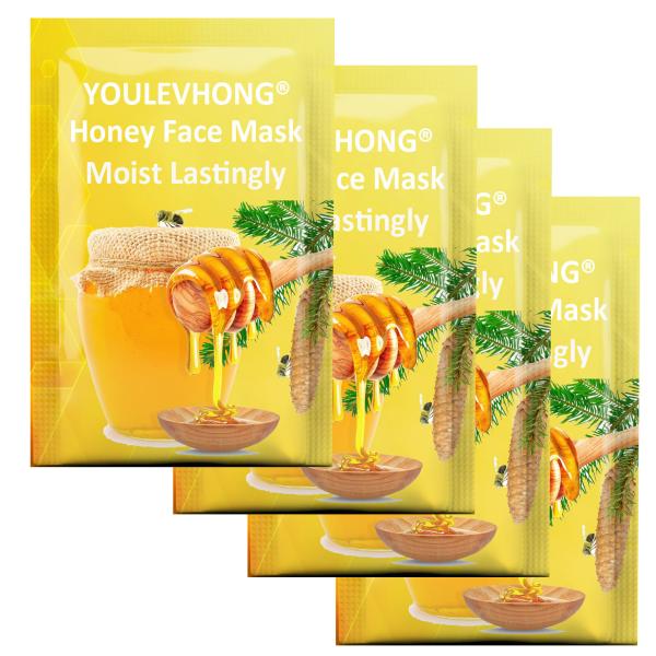 Hydrating Honey Face Mask Sheet for Face Rejuvenation Cruelty Free Formula with