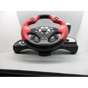 Foot Pedal Video Game Steering Wheel Dual Vibration 2 Meter Cable For PC PC360