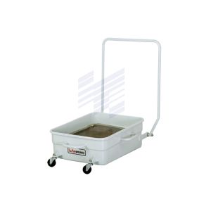 17gal Waste Oil Drain Cart For Vehicle With 1 / 1 Oil Pump 1 / 2" BSP Connection