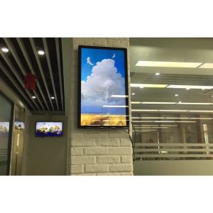 Black Plastic Interactive Advertising Display RK3288 LVDS Board 32 Inch Digital