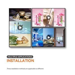 55 Inch Indoor Android Wifi Vertical Screen LCD Digital Signage With LEDART App