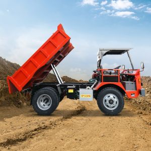 3.5 Ton Underground Articulated Truck 4 Cylinder Internal Combustion Engine