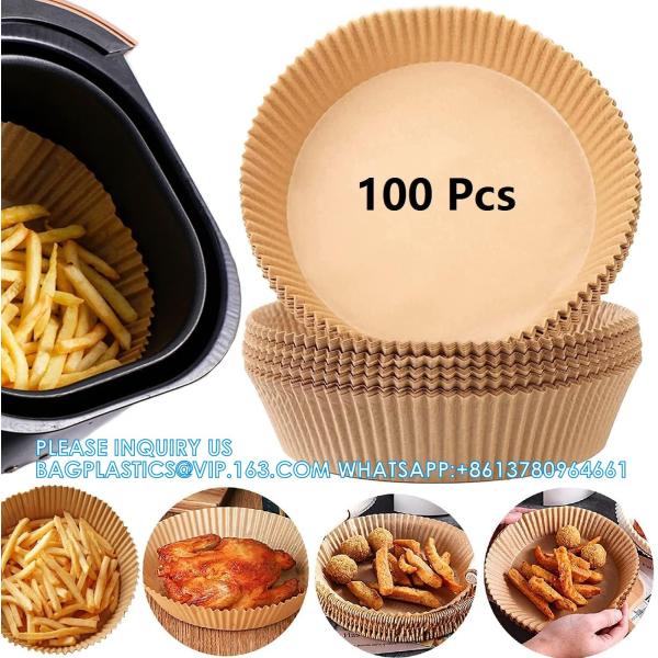 Air Fryer Paper Liners, 100PCS Non-Stick Disposable Liners, Baking Paper For Air