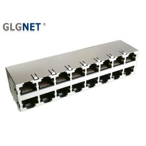 2x8 Stacked RJ45 Without Magnetics