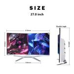 SSD 128G/256G/512G Core I3 I5 I7 All-in-one Gaming Desktops for Customized Curve