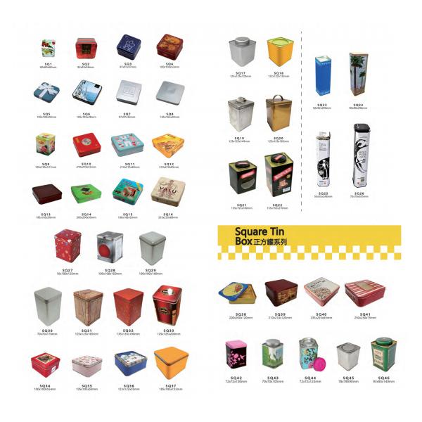 DADI Retro Comic Printed Candy Tin Box Customized Square Tin Container Recyclable